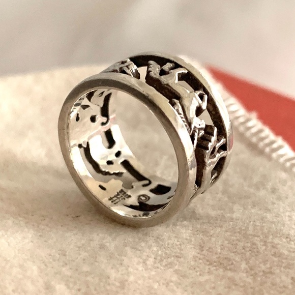 RARE RETIRED James Avery Unicorn band ring 4 - Picture 7 of 15